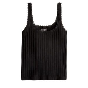 J.Crew Pointelle Tank Top - size L